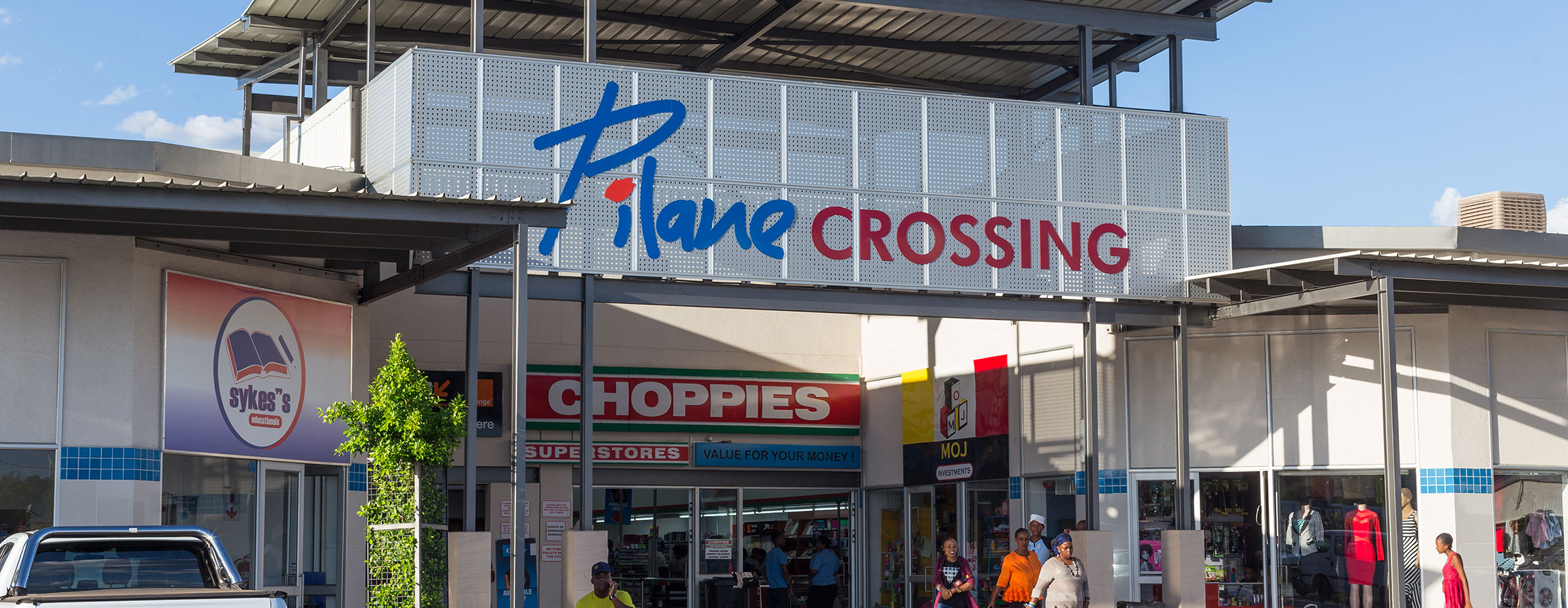 Pilane Crossing Shopping Centre, completed retail project by Time Projects